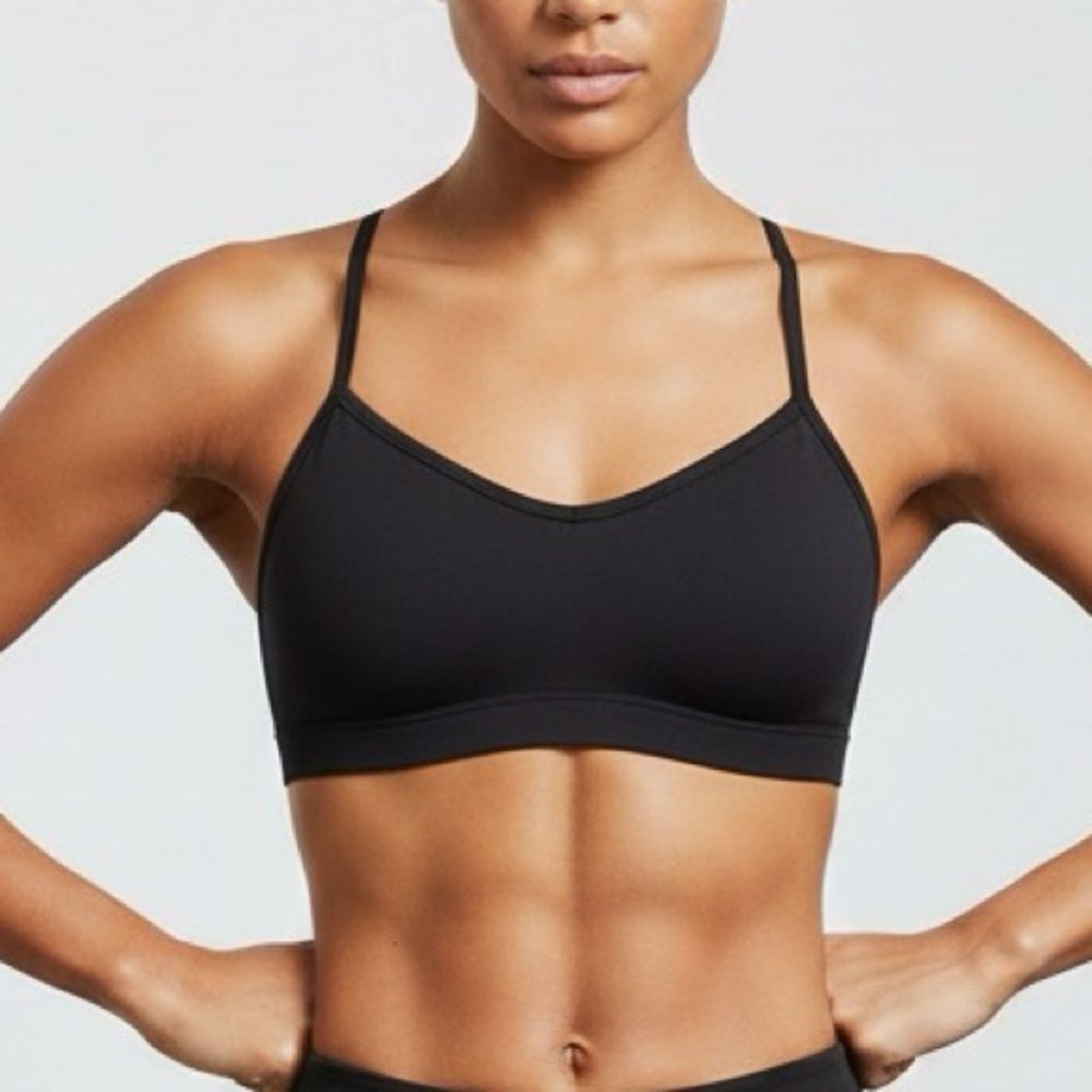 PINK by Victoria's Secret Sports Bra Black Medium-Impact Size S‎